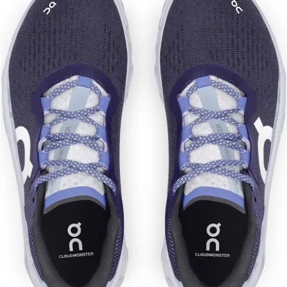 On Running Cloudmonster Women's Sneakers - Dark Purple and Light Gray
